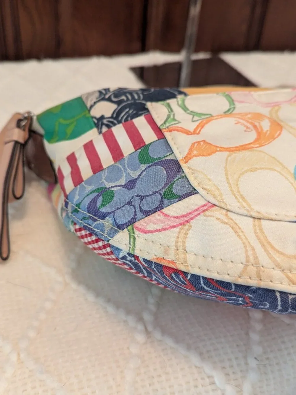 Coach Vintage Y2K Hamptons Hobo Patchwork Shoulder Bag Style 10441